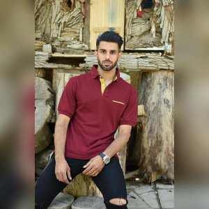 پولوشرت سه دکمه یقه لاسکنه نا جنس زرشکی پک 24 عددی