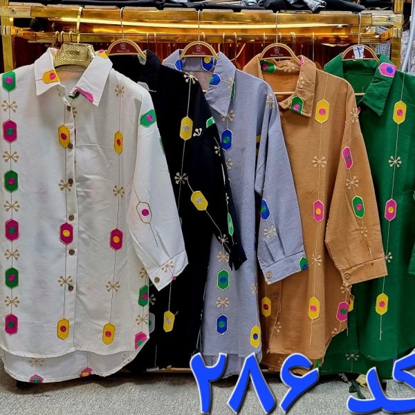 فروش اینترنتی مانتو لنین خامه دوزی