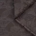 خرید آنلاین ژاکارد پفکی قهوه ای گلدار 3(شناسه محصول: TRPZ_21_3-057207)