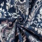ژاکارد سرمه ای طلایی گل درشت 1(شناسه محصول: TRTM53_1-2590349)