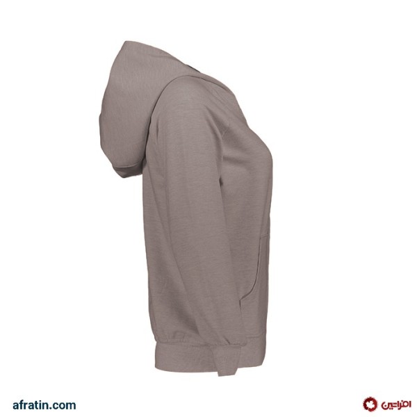 خرید اینترنتی سویشرت زنانه کد 8510 رنگ شکلاتی