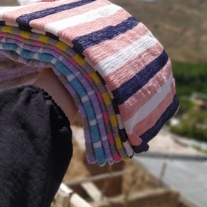 حوله و دستمال دست و آشپزخانه مخمل دستبافت
